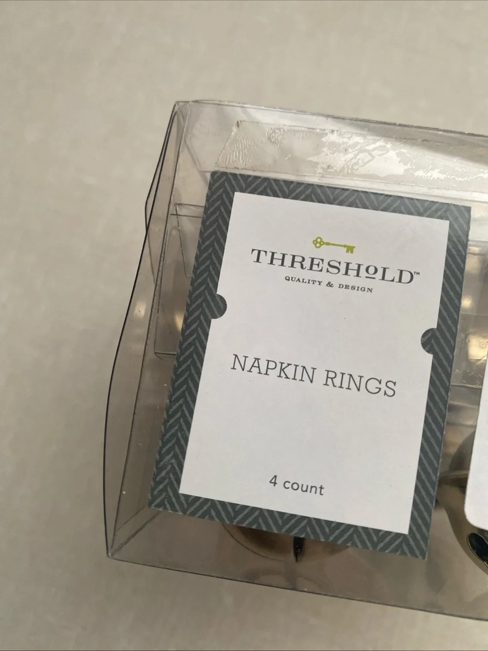 Threshold Bell Napkin Rings Set Of 4 Christmas New